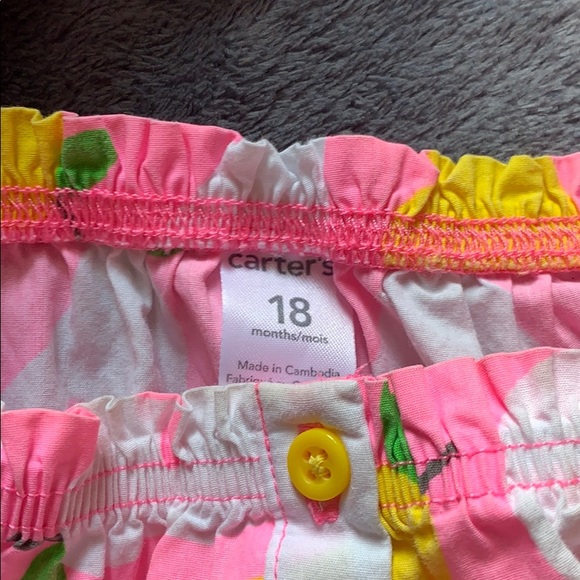 girls pear print romper-style onesie - Picture 2 of 3